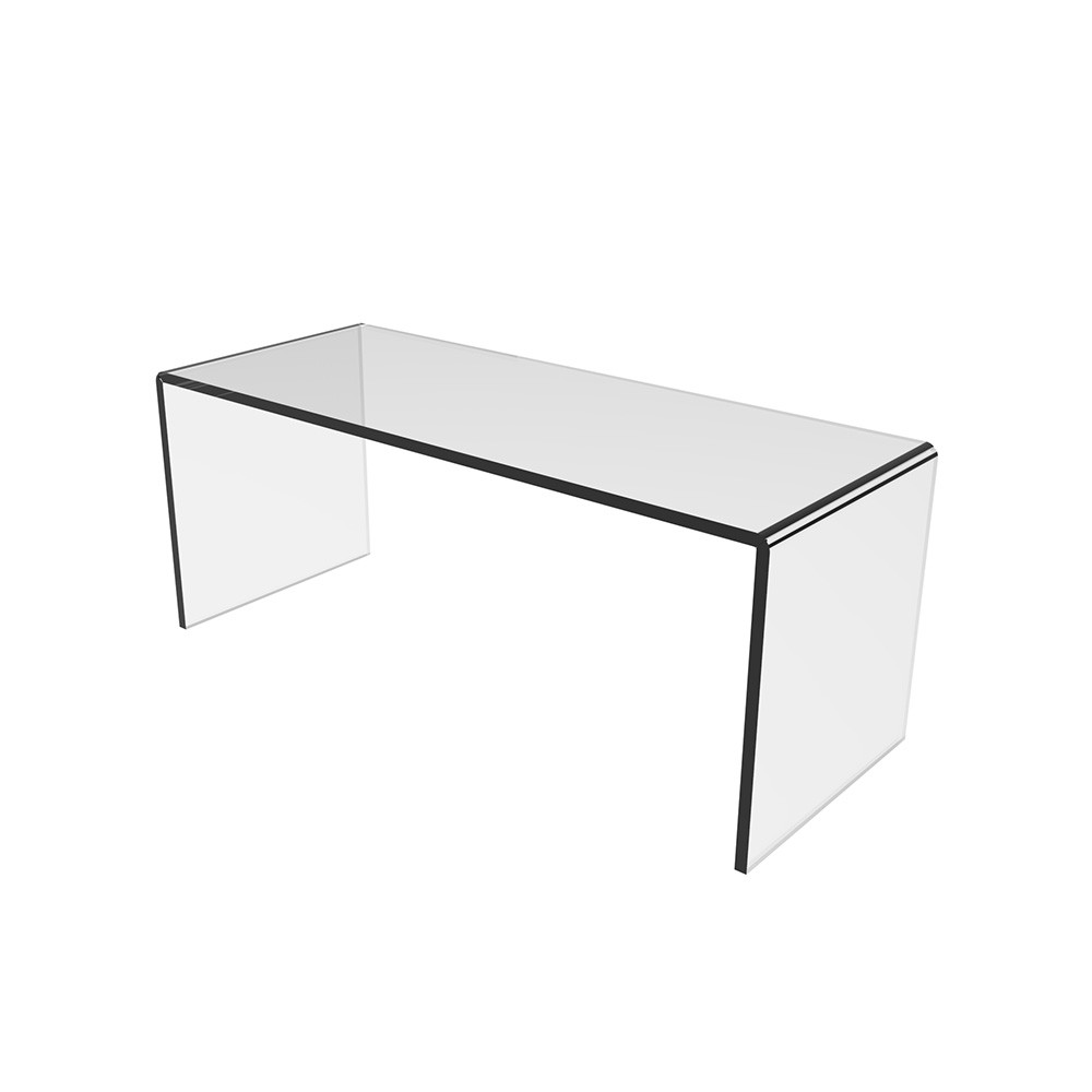 Podium EKOWORKS în formă de U | Acril transparent 3 mm | 100×250×110 mm