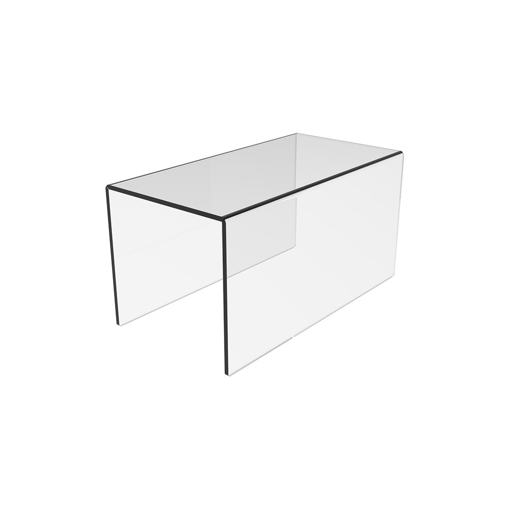 Podium EKOWORKS în formă de U | Acril transparent 3 mm | 200×100×100 mm
