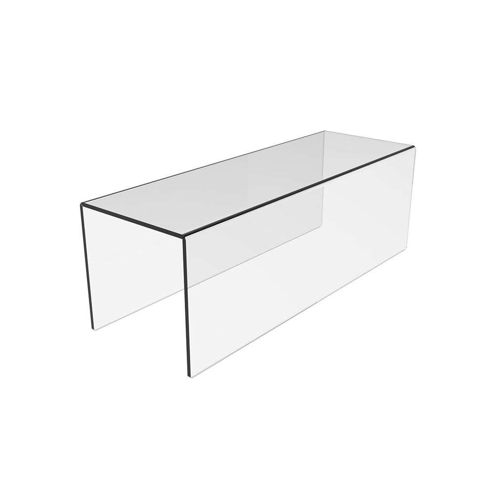 Podium EKOWORKS în formă de U | Acril transparent 3 mm | 300×100×100 mm