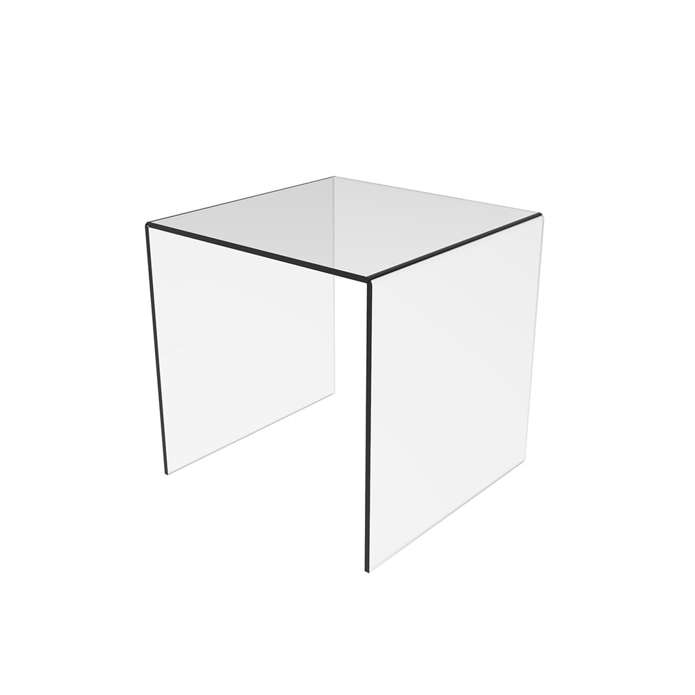 Podium EKOWORKS în formă de U | Acril transparent 3 mm | 100×100×100 mm