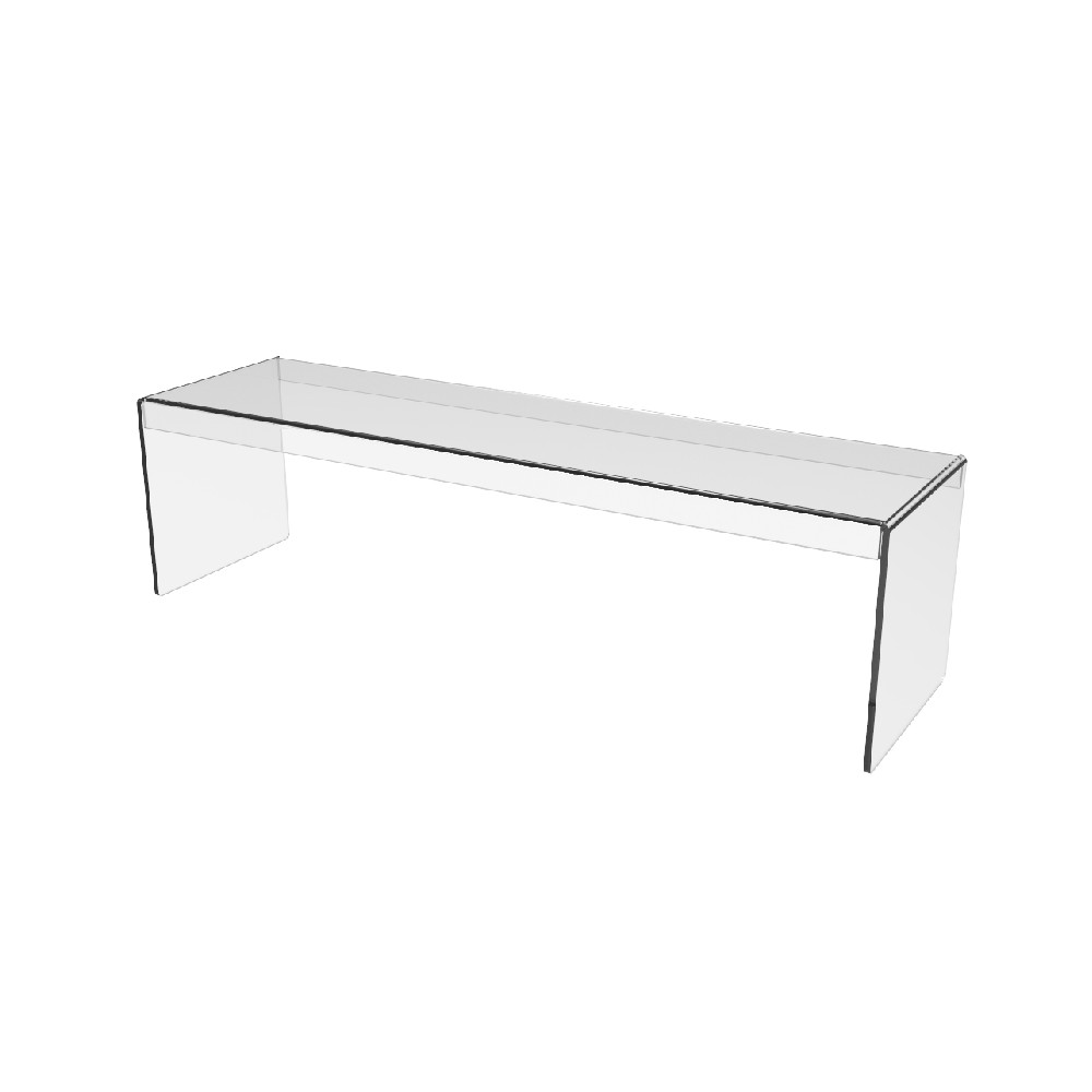 Podium în formă de U EKOWORKS | PET transparent 3 mm | 390×110×110 mm