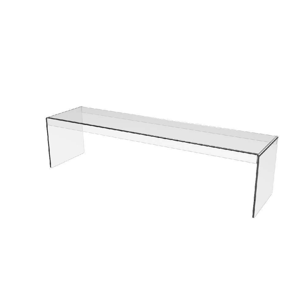 Podium în formă de U EKOWORKS | PET transparent 3 mm | 430×110×110 mm