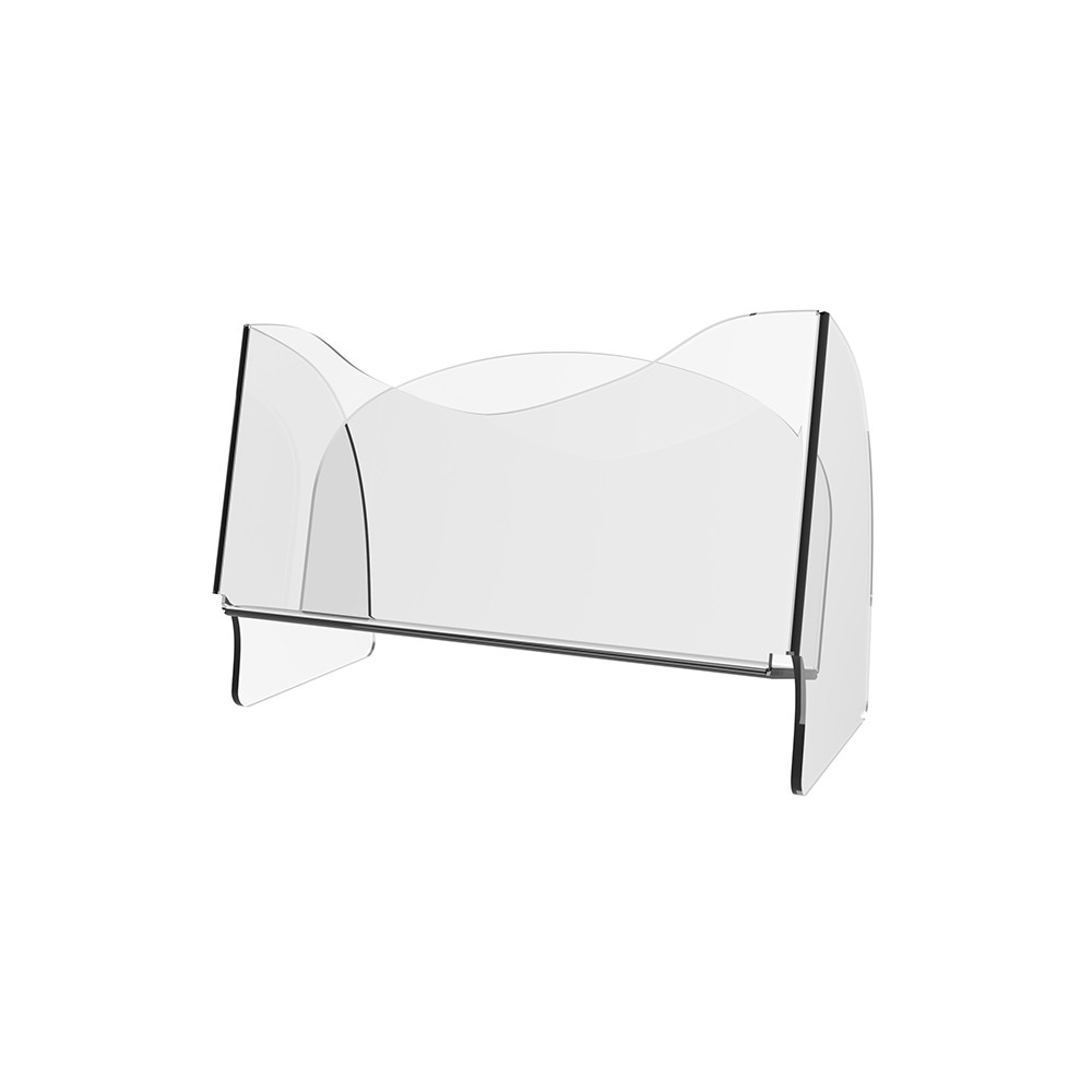 Suport pentru cărți de vizită EKOWORKS de masă | Acril transparent 1,5 mm | 100×20×50 mm