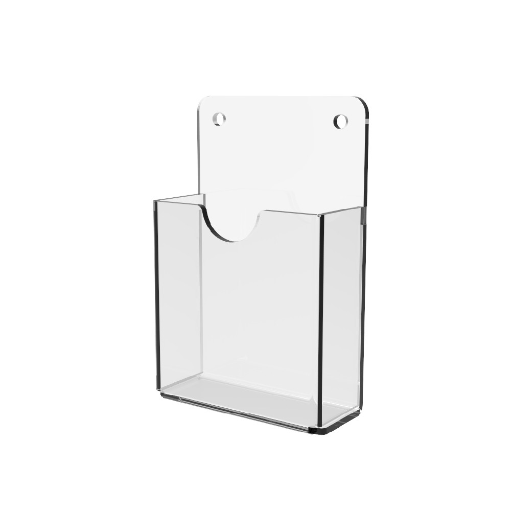Buzunar pentru cărți de vizită EKOWORKS vertical | Acril transparent 2 mm | 60×90×25 mm