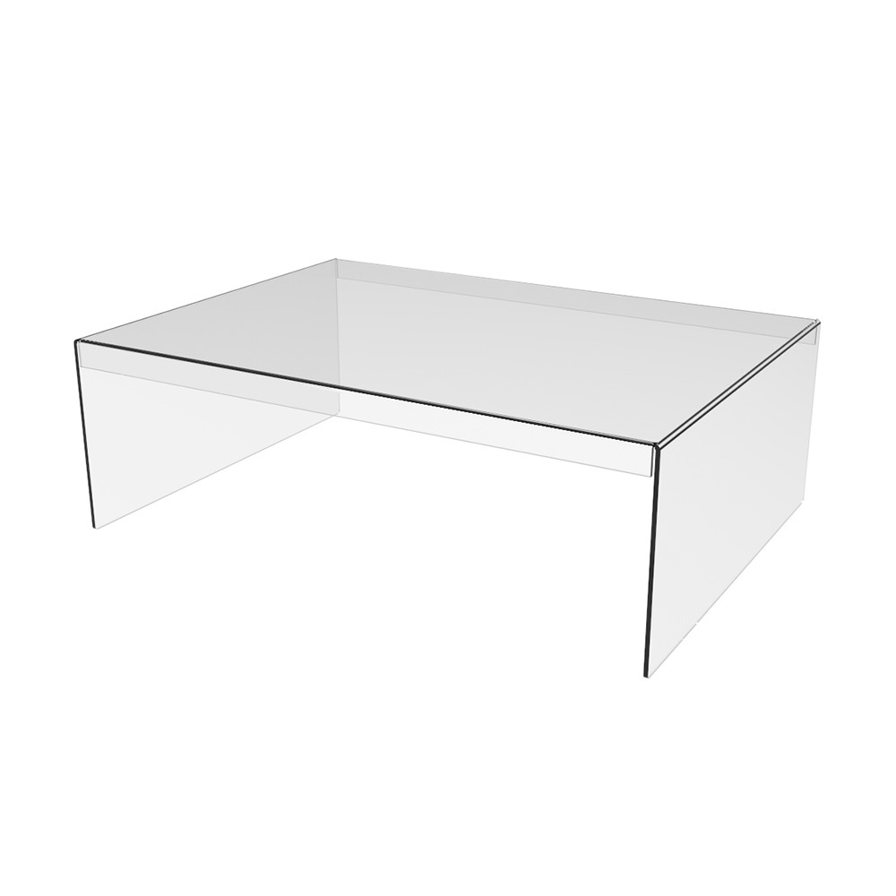 Podium în formă de U EKOWORKS | Acril transparent 3 mm | 450×320×150 mm