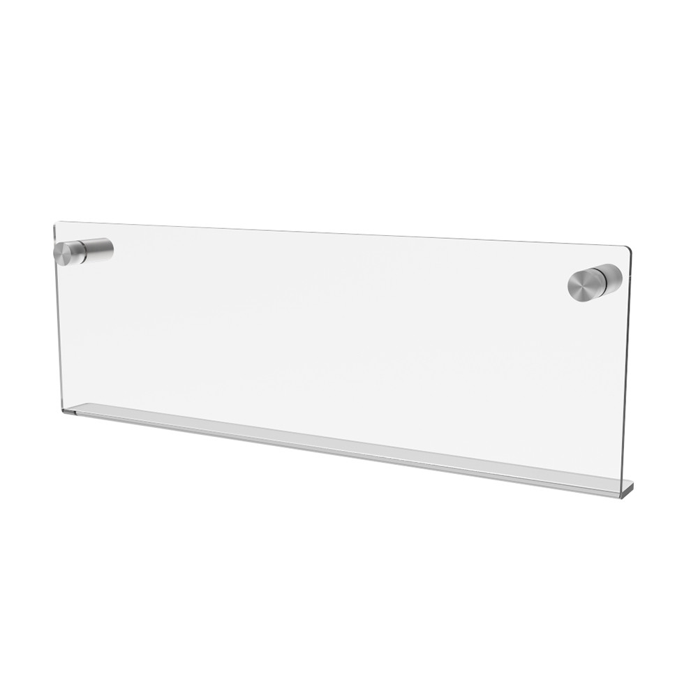Raft de perete EKOWORKS | Acril transparent 3 mm | 350×20×100 mm