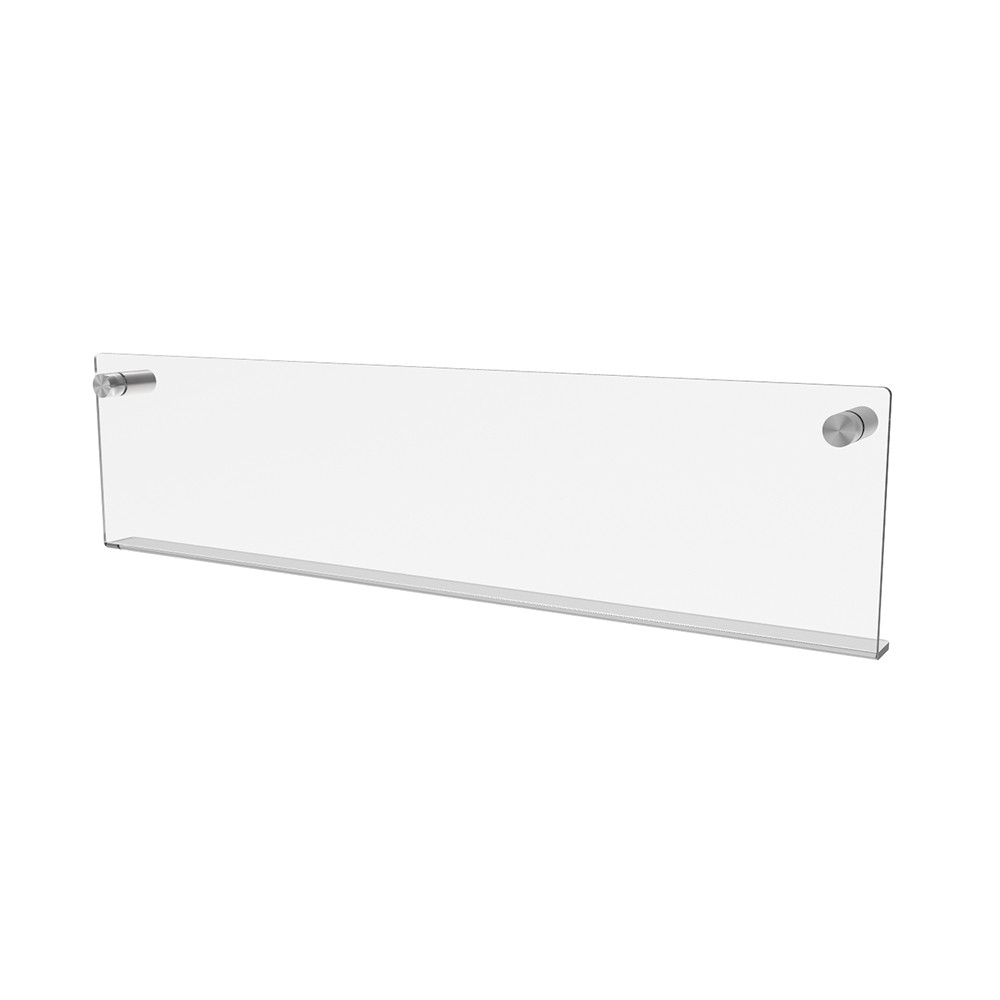 Raft de perete EKOWORKS | Acril transparent 3 mm | 400×20×100 mm