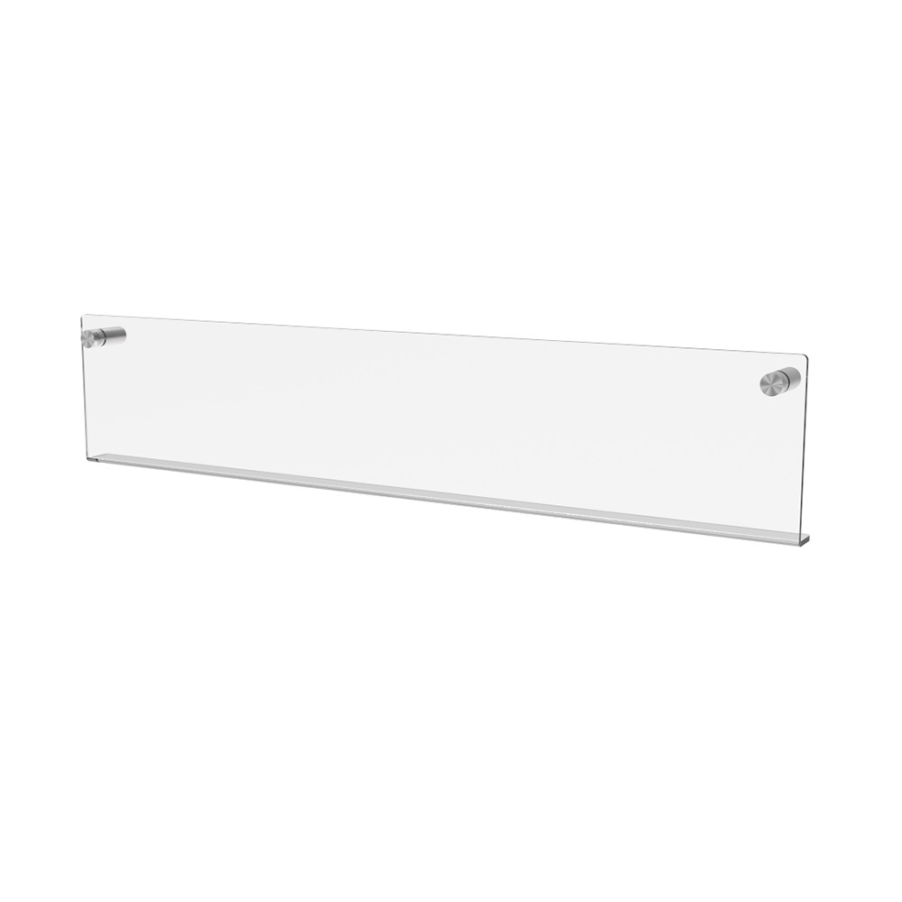 Raft de perete EKOWORKS | Acril transparent 3 mm | 500×20×100 mm