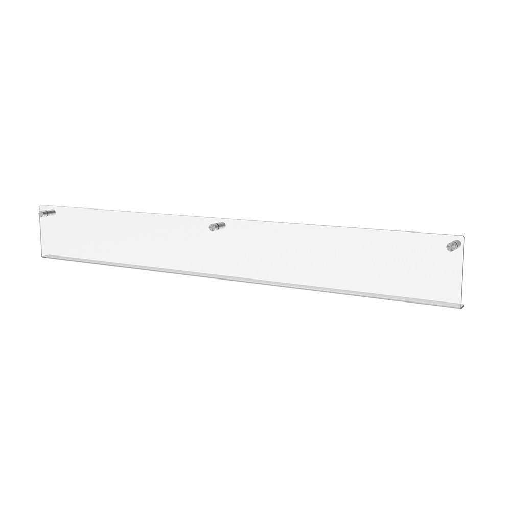 Raft de perete EKOWORKS | Acril transparent 3 mm | 800×20×100 mm
