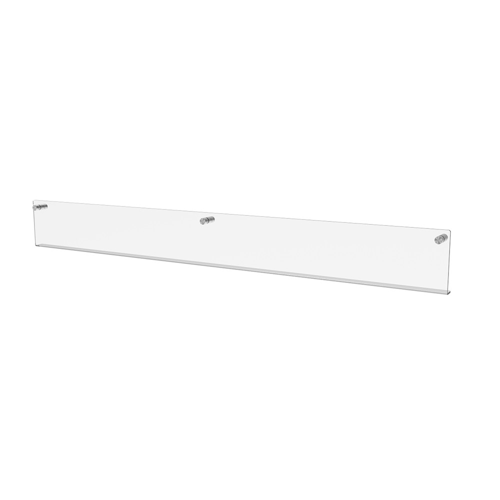 Raft de perete EKOWORKS | Acril transparent 3 mm | 900×20×100 mm