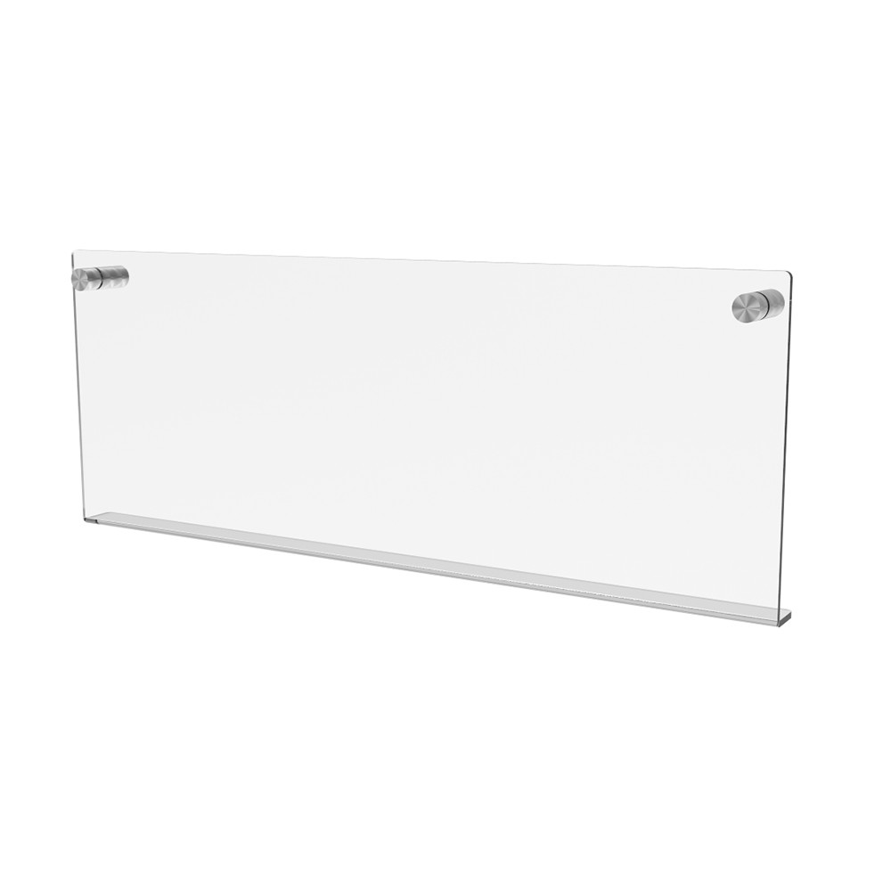 Raft de perete EKOWORKS | Acril transparent 3 mm | 400×20×150 mm
