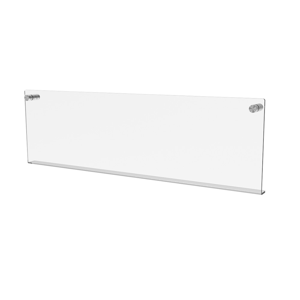 Raft de perete EKOWORKS | Acril transparent 3 mm | 500×20×150 mm