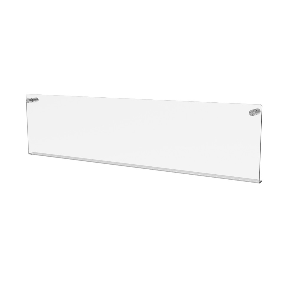 Raft de perete EKOWORKS | Acril transparent 3 mm | 600×20×150 mm
