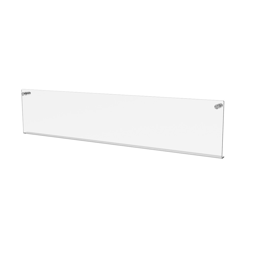 Raft de perete EKOWORKS | Acril transparent 3 mm | 700×20×150 mm