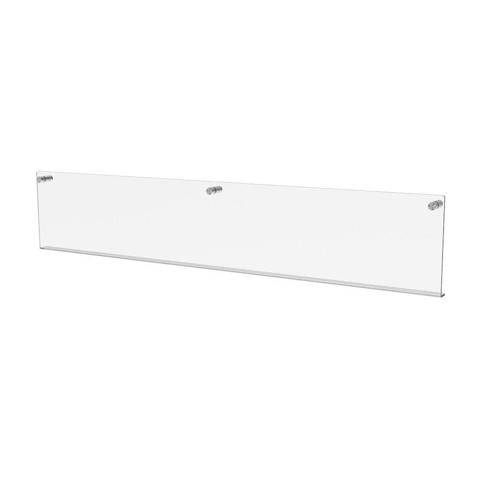 Raft de perete EKOWORKS | Acril transparent 3 mm | 800×20×150 mm