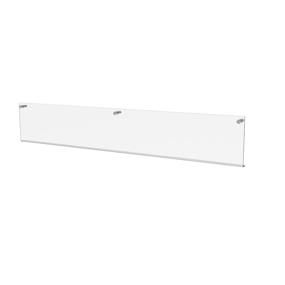 Raft de perete EKOWORKS | Acril transparent 3 mm | 900×20×150 mm