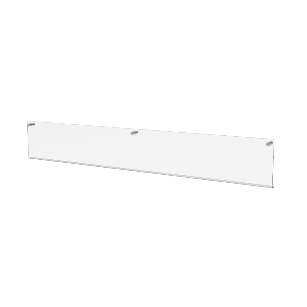 Raft de perete EKOWORKS | Acril transparent 3 mm | 1000×20×150 mm
