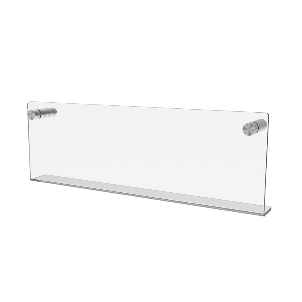 Raft de perete EKOWORKS | Acril transparent 3 mm | 350×30×100 mm