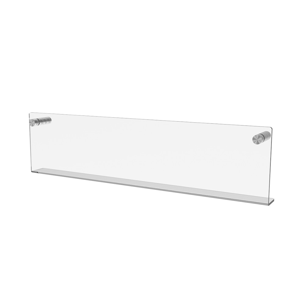 Raft de perete EKOWORKS | Acril transparent 3 mm | 400×30×100 mm