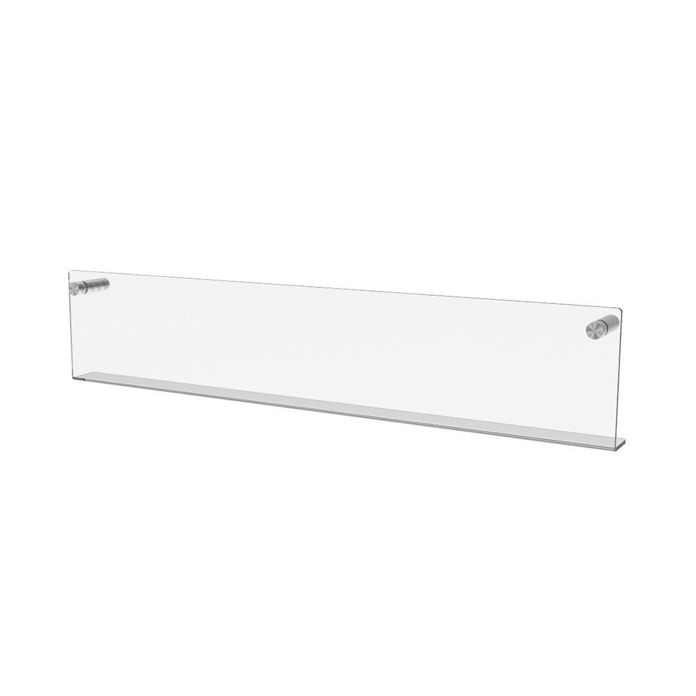 Raft de perete EKOWORKS | Acril transparent 3 mm | 500×30×100 mm